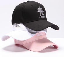 Words Printed Baseball Cap - Fresh Shade