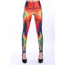 Women's Slim 3D Printed leggings - Fresh Shade