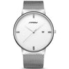 Slim Men's Stainless Steel Mesh Wristwatch - Fresh Shade