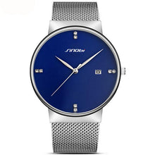 Slim Men's Stainless Steel Mesh Wristwatch - Fresh Shade