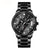 Men's Stainless Steel Military Style Sports Chronograph